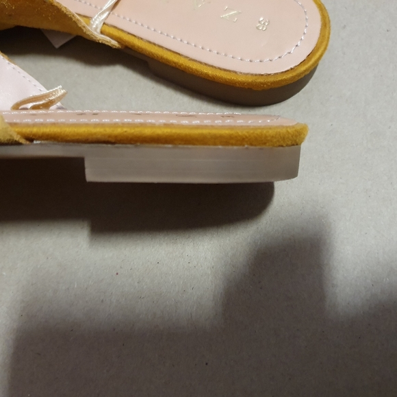Zara Women's Leather flat sandals - Size 36 - New - Picture 6 of 11
